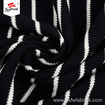 Knit Black And White Stripe Dress Fabric Women